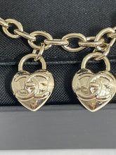 Load image into Gallery viewer, Chanel CC Heart Turn Lock Charm Necklace
