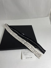 Load image into Gallery viewer, Chanel Black With White Multicolor Twilly Scarf
