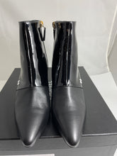 Load image into Gallery viewer, Chanel 20C Black Leather/ Patent Leather Booties
