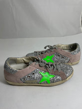 Load image into Gallery viewer, Golden Goose Superstar Distressed Silver Glitter Sneakers
