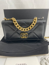 Load image into Gallery viewer, Chanel 19 Black Quilted WOC Crossbody Bag
