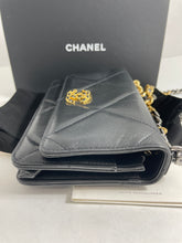 Load image into Gallery viewer, Chanel 19 Black Quilted WOC Crossbody Bag
