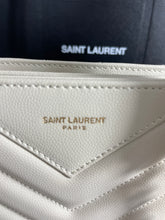 Load image into Gallery viewer, Saint Laurent YSL Tribeca White Tote  Bag
