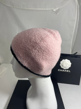 Load image into Gallery viewer, Chanel Cashmere/Silk Pink CC Beanie Hat
