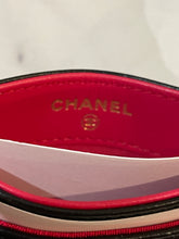 Load image into Gallery viewer, Chanel 23A Black Card Case w/ Heart
