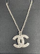 Load image into Gallery viewer, Chanel CC Pearl Silver Necklace

