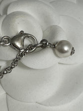 Load image into Gallery viewer, Chanel CC Pearl Silver Necklace
