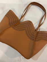 Load image into Gallery viewer, Alaia Beige Laser Cut Leather Small Tote
