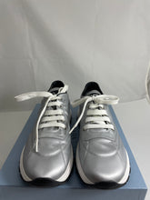 Load image into Gallery viewer, Prada Silver Nylon Sneaker
