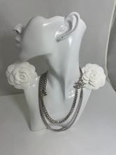 Load image into Gallery viewer, Chanel CC Multilayer 4 Chain Silvertone Necklace
