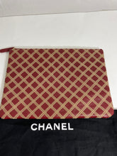 Load image into Gallery viewer, Chanel Burgundy Stitched O case Clutch
