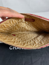 Load image into Gallery viewer, Chanel Burgundy Stitched O case Clutch
