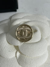 Load image into Gallery viewer, Chanel 22P Gold Round Button CC Earrings
