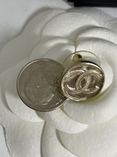 Load image into Gallery viewer, Chanel 22P Gold Round Button CC Earrings

