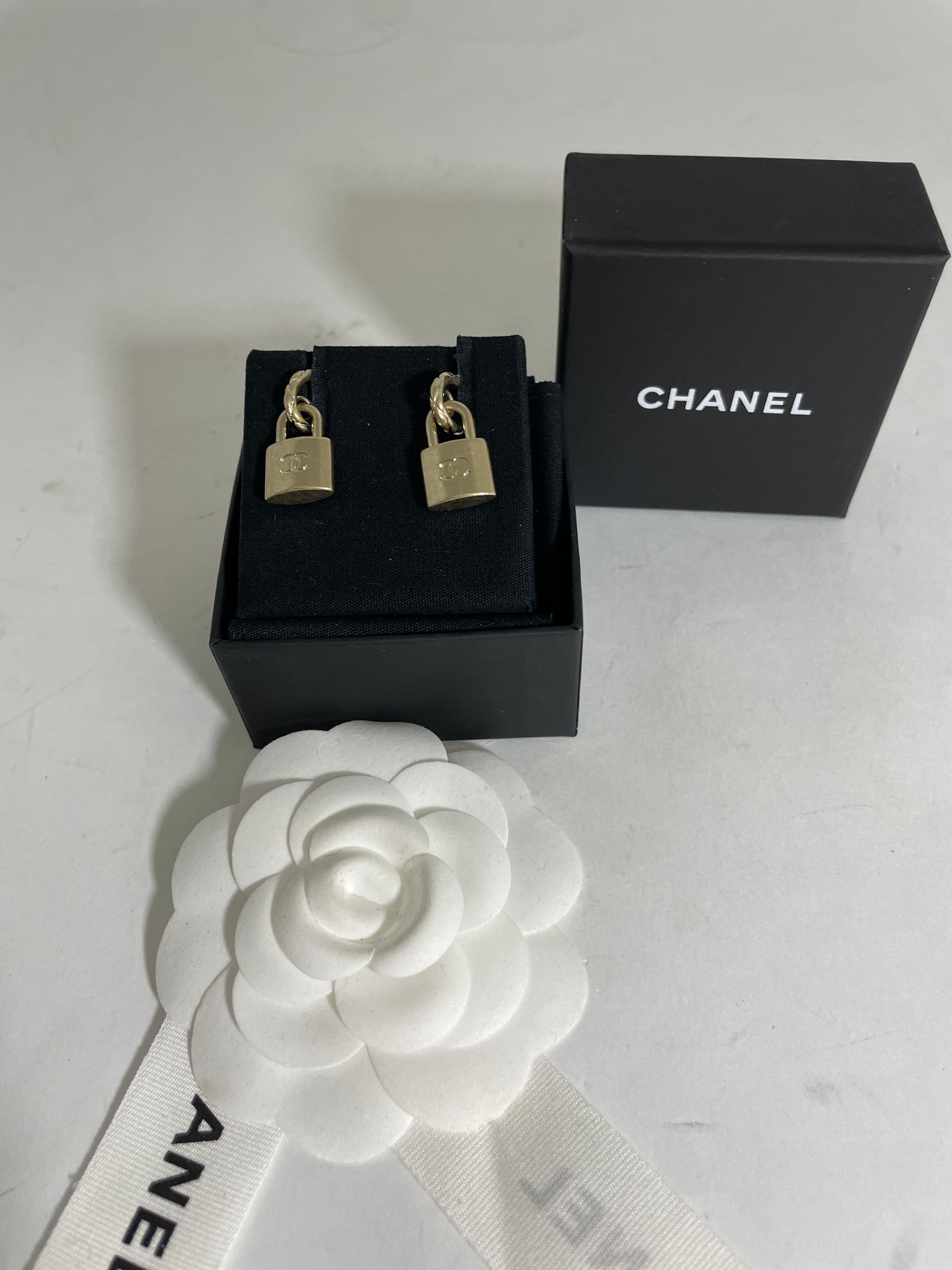 Chanel CC Lock Earrings