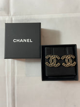 Load image into Gallery viewer, Chanel CC Enamel Stone Statement Earrings
