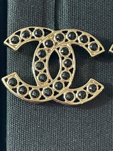 Load image into Gallery viewer, Chanel CC Enamel Stone Statement Earrings
