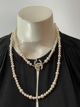Load image into Gallery viewer, Chanel 20B NWB pearl strand CC pearl/crystal inlay necklace
