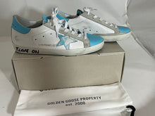 Load image into Gallery viewer, Golden Goose Superstar Distressed Blue Sneakers
