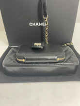 Load image into Gallery viewer, Chanel 22B Black Caviar Leather Crossbody Phone Bag

