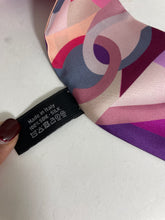 Load image into Gallery viewer, Chanel Pink Purple Beige Twilly Scarf
