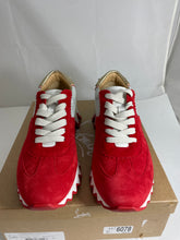 Load image into Gallery viewer, Christian Louboutin Loubishark Red Suede Sneaker
