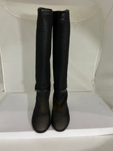Load image into Gallery viewer, Christian Dior CD Black Empriente Mesh &amp; Leather Boots Size 40.5
