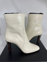 Load image into Gallery viewer, Saint Laurent Pearl White Leather Jane Ankle Boots
