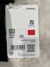 Load image into Gallery viewer, Chanel 22K Red Caviar Key Wallet
