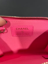 Load image into Gallery viewer, Chanel 22K Rose Caviar Key Wallet
