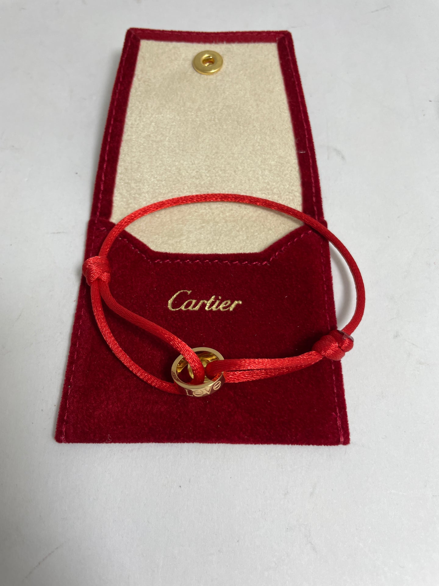 Cartier Yellow Gold 18K Love Cord Bracelet