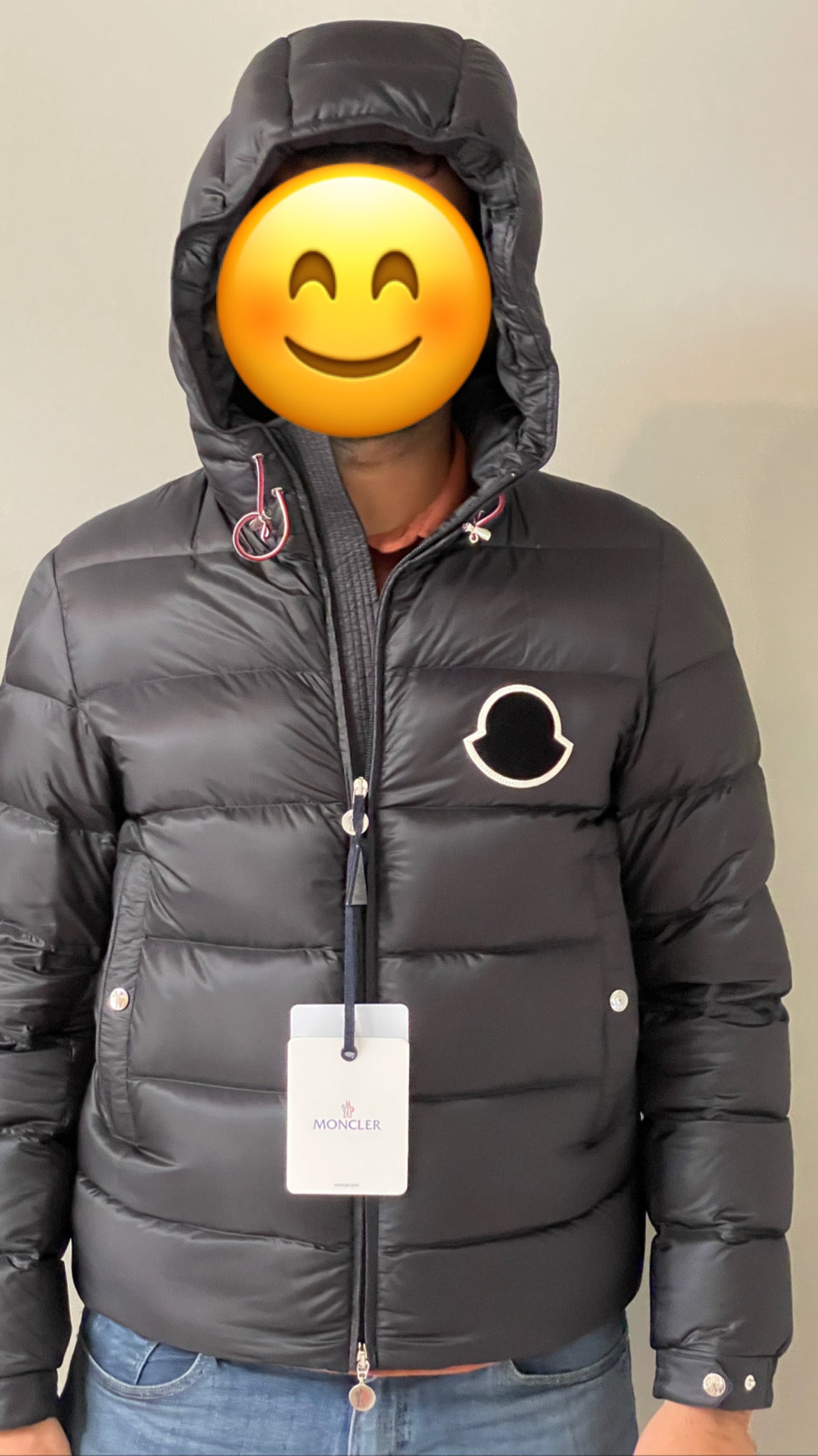 Moncler Black Men's Hooded Down Jacket