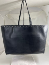 Load image into Gallery viewer, Valentino Black Rockstud Rose Tote Bag
